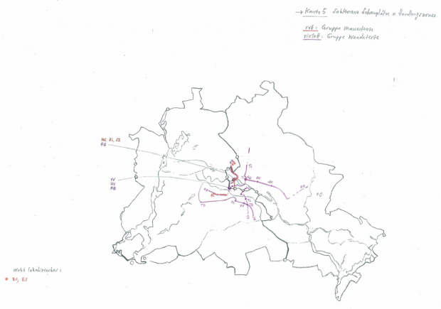 Karte 5: Subterrane Schauplätze und Handlungszonen - Karte: Giannina Widmer